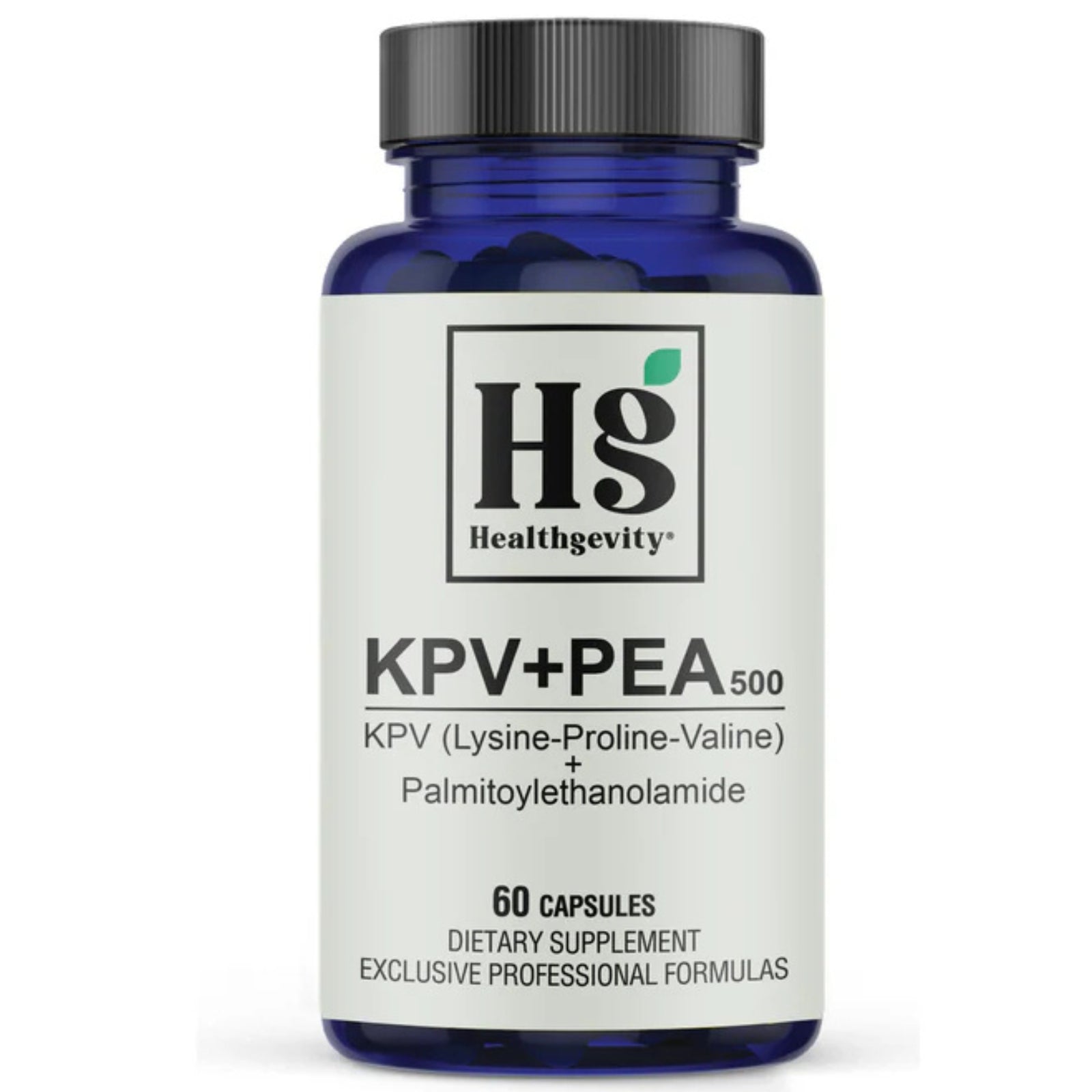 Healthgevity, KPV + PEA 500, 60 Capsules UPC 792105240282 | HiLife Vitamins